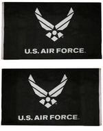 3X5 Usaf U.S. Air Force Wings Black 3'X5' Double Sided Poly Flag Banner (Ram)