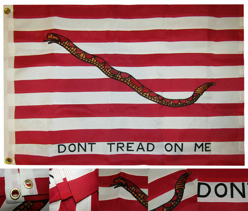 2X3 Embroidered 1St First Navy Jack Heavy Duty 600D 2 Ply Nylon Flag 2'X3'