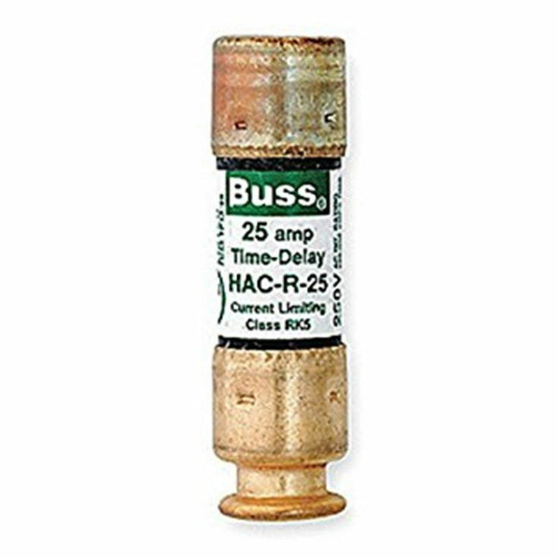 Bussmann Hac-R-25 25Amp (25A) Hac-R 250V Time-Delay Pack Of 1 Fuses