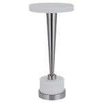 Uttermost Masika Modern Resin and Steel Drink Table in White