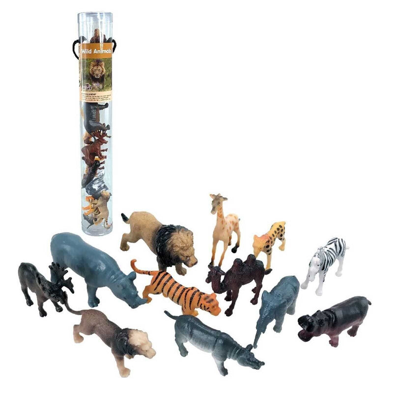 Wild Animals With Augmented Reality Set 2 Large Fun Tube New In Stock