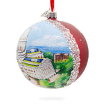 Wisconsin State Capitol, Madison, Wisconsin, USA Glass Ball Christmas Ornament 4