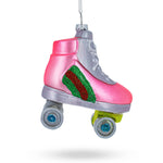 Roller Skate Glass Christmas Ornament