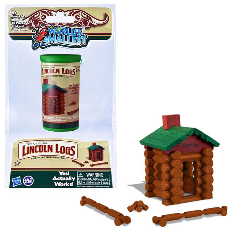 World's Smallest Lincoln Logs Set NEW