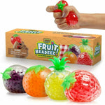 YoYa Toys Beadeez Squishy Fruit Stress Balls Toy (4-Pack) Tropical Designs Fille