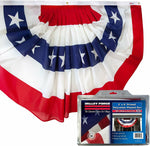 Valley Forge American Fan Flag 3' x 6' Polycotton Sentinel 100% Made In...