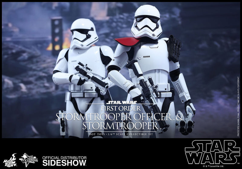 Star Wars 12 Inch MMS First Order Officer & Stormtrooper Set Hot Toys