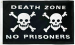 Death Zone No Prisoners Pirate Flag 3x5 Skull & Crossbones Jolly Roger Flag 100D