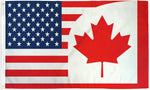 Usa & Canada Combination Flag 3X5Ft Usa & Canada Combo Flag America Canada 100D