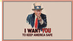 Trump I Want You To Keep America Safe Kas Usa 2020 3'X5' Flag Rough Tex 100D