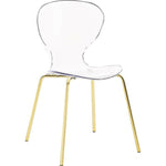 Clarion 18"H Metal Dining Chair In Gold (Set Of 2)