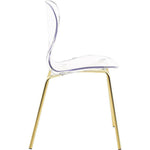 Clarion 18"H Metal Dining Chair In Gold (Set Of 2)