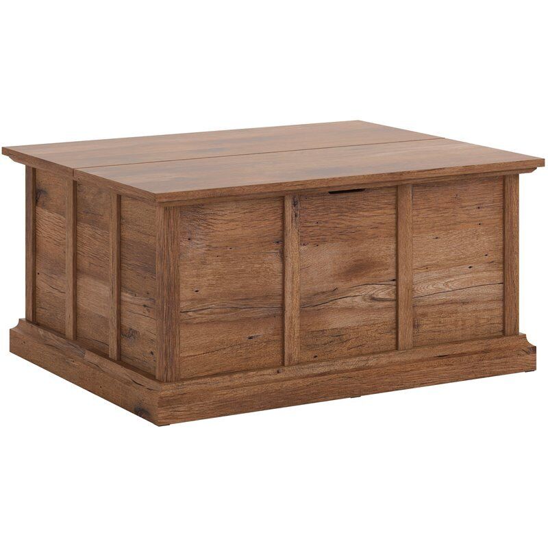 Sauder Cottage Road Engineered Wood Storage Coffee Table in Vintage Oak