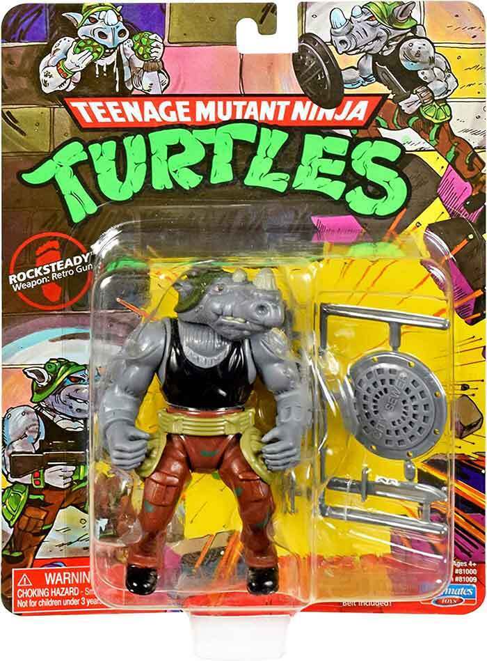 Teenage Mutant Ninja Turtles 5 Inch Figure Retro Rotocast Wave 2 - Rocksteady