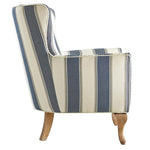 Dorel Asia Reva Transitional Fabric Accent Chair in Blue Finish