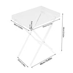 Transparent Comtemporary Acrylic Folding Tray Food Table For Tv Laptop Gaming