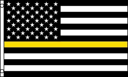 New Thin Yellow Line Black And White Usa 3X5Ft Flag Superior Us Seller