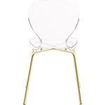 Clarion 18"H Metal Dining Chair In Gold (Set Of 2)