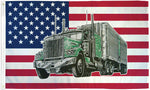 Usa Truck Flag 3X5Ft Trucker Flag Trucker Brotherhood Flag American 100D