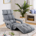 6-Position Adjustable Floor Chair for Adults Foldable Lazy Sofa for Living Room