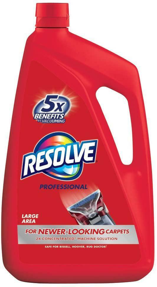 Resolve Professional Steam Carpet Cleaner Solution Shampoo, 96oz, 2X Concentrate