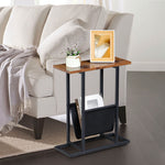 Small Bedside Tables End Table With Magazine Holder Wood Look Accent Table