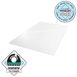 60" x 48" PVC Chair Mat Clear Vinyl