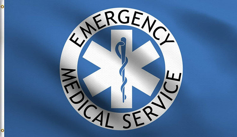 3X5 Ems Flag First Responders Banner Medical Services 3' X 5" Flag Fast Shipping