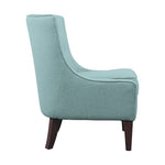 Lifestyle Solutions Michigan Accent Chair in Aqua Fabric Upholstery