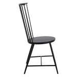 Bryce Metal Dining Chair With Black Finish