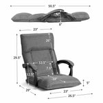 Giantex 14-Position Floor Chair Lazy Sofa Ergonomic w/Adjustable Headrest Waist