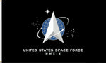 United States Space Force USA TRUMP 2024 BLACK Flag 3X5 Rough Tex 100D