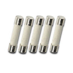 Pack of 5, 6x30mm (1/4 inch x 1-1/4 inch) MDA 3A 250v Fuses, Ceramic Slow Blow (