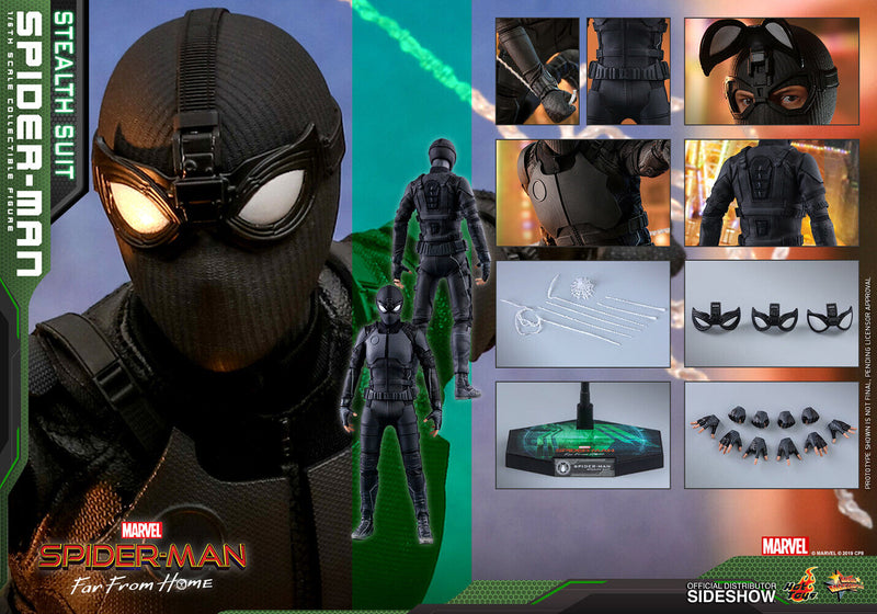 Hot Toys Spider-Man Far From Home Stealth Suit Ver 1/6 Figure In Stock New