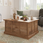 Sauder Cottage Road Engineered Wood Storage Coffee Table in Vintage Oak