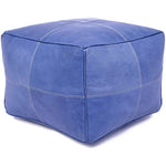 Genuine Leather Pouf Cover