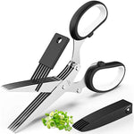 Herb Cutter Shears With 5 Blades And Cove