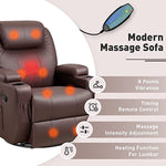 Recliner With Massage And Heating Functions