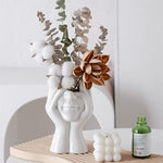 Feminist Minimalism Decorative Modern Nordic Style Flower Vase for Living Room