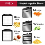 Multi-Blade-French-Fry-Cutter-&-Veggie-Dicer-With-Catch-Tray,-Fingerguard-And-More-Kitchen-Gadgets