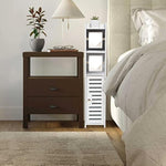 Small Bathroom Storage Cabinet with Dual Rods for Small Spaces