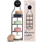 Wall Mounted Shower Organizer with Strong Suction & Soap Bar Holder