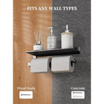 Hand Towel Holder With Shelf for Bathroom