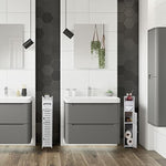 Small Bathroom Storage Cabinet with Dual Rods for Small Spaces