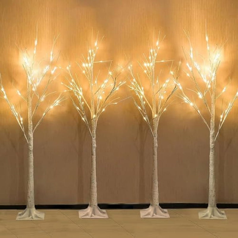 96 LED Birch Tree Lights for Outdoor Thanksgiving Decorations