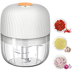 Cordless Food Processor Electric 600Ml Small Electric Food Chopper Glass Bowl