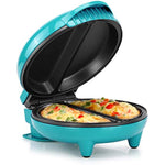 Non Stick Omelet Frittata Maker Teal Stainless Steel Makes 2 Individual Portions Quick Easy