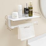 Hand Towel Holder With Shelf for Bathroom