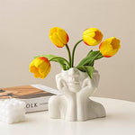 Feminist Minimalism Decorative Modern Nordic Style Flower Vase for Living Room