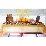 Glitter Thanksgiving Banner for Mantel Font Porch